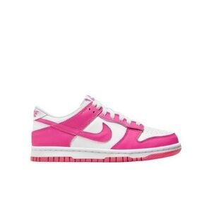 Big Kids' Nike Dunk Low Sneakers I’ve 5Y White/Laser Fuchsia
